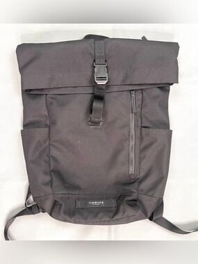 TIMBUK2 Canvas Tuck Laptop Backpack, Roll Top, Commute, Adventure, Black